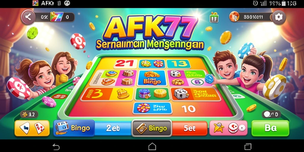 Tampilan gameplay Bingo di AFK77 yang seru dan interaktif.