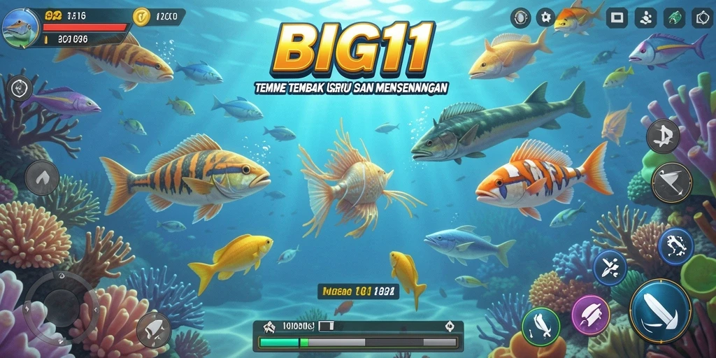 Gameplay seru menangkap ikan berwarna-warni di BIG11.