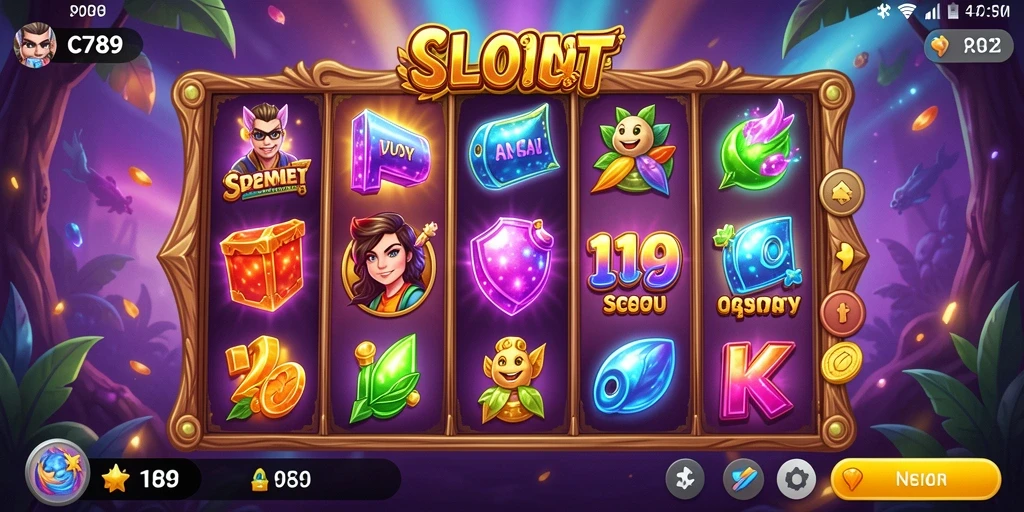 Screenshot C789 menampilkan gameplay Slot yang menarik dan penuh warna.