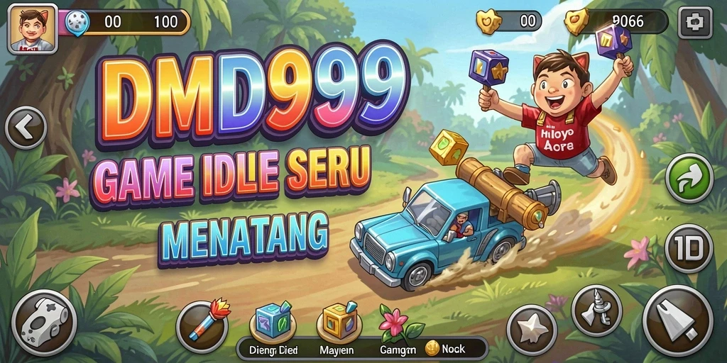 Tampilan gameplay DMD999 yang menarik dan penuh warna.