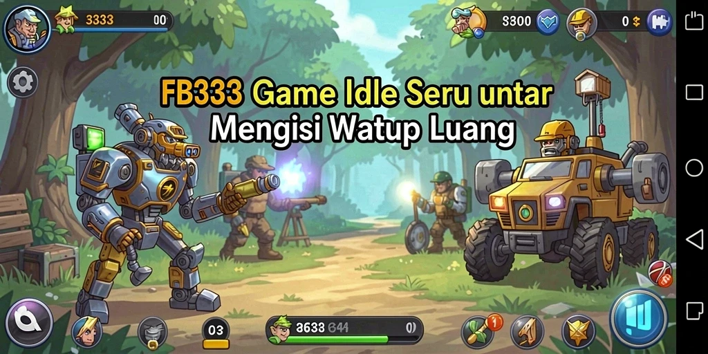 Tampilan menarik dari gameplay Idle di FB333.