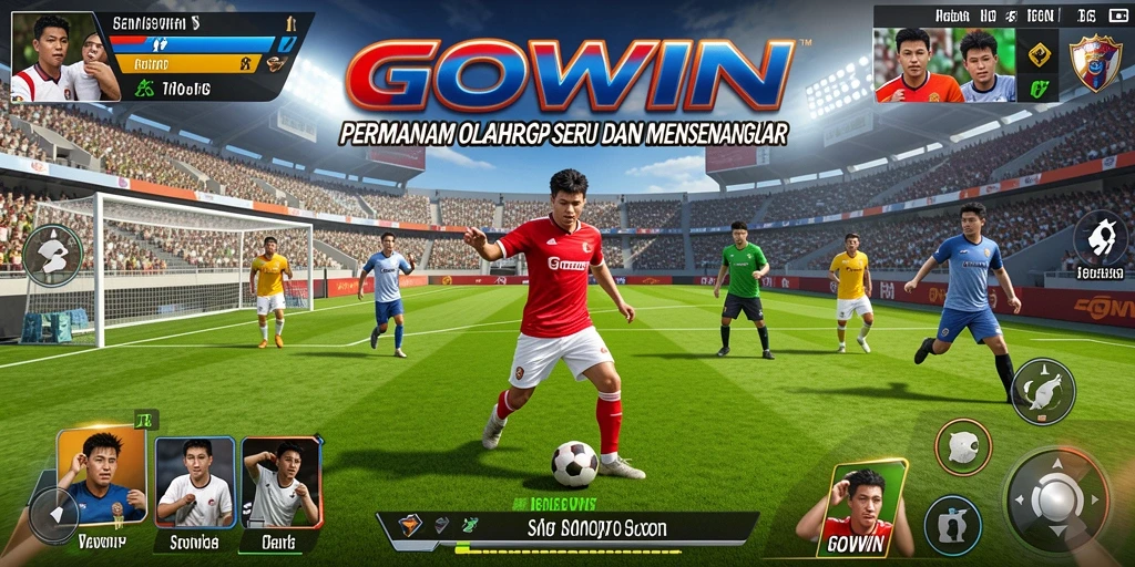 Screenshot GOWIN menampilkan gameplay olahraga yang menarik dan penuh aksi.
