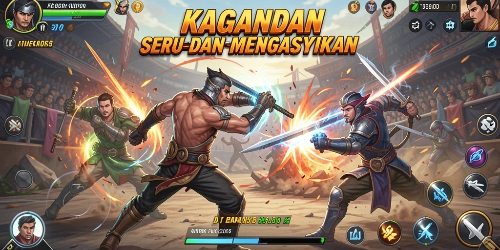 Gameplay seru dan mendebarkan di KAGANDAN.