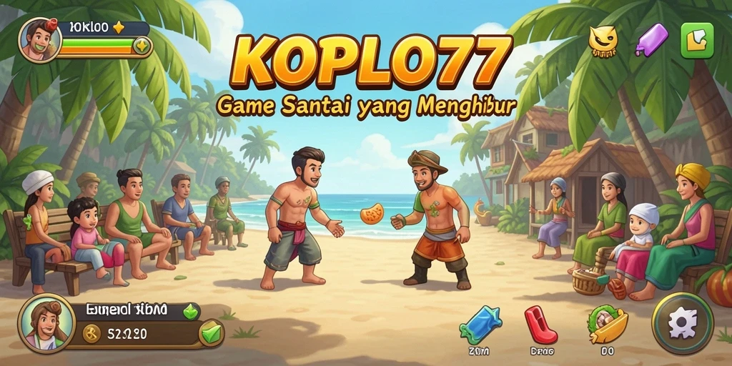 Screenshot gameplay KOPLO77 yang penuh warna dan menyenangkan.