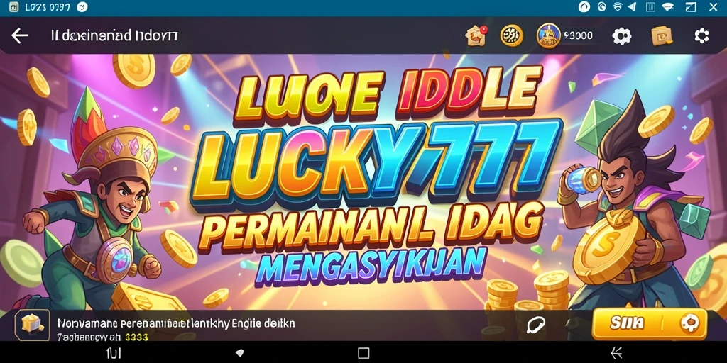 Tampilan gameplay LUCKY777 yang menarik dengan berbagai karakter Idle.