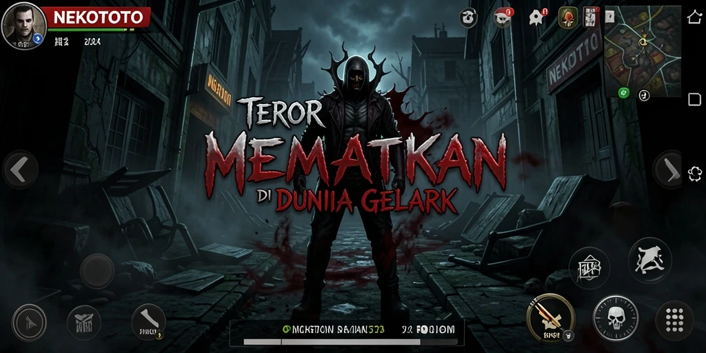 Tampilan gameplay menyeramkan dengan suasana misterius.