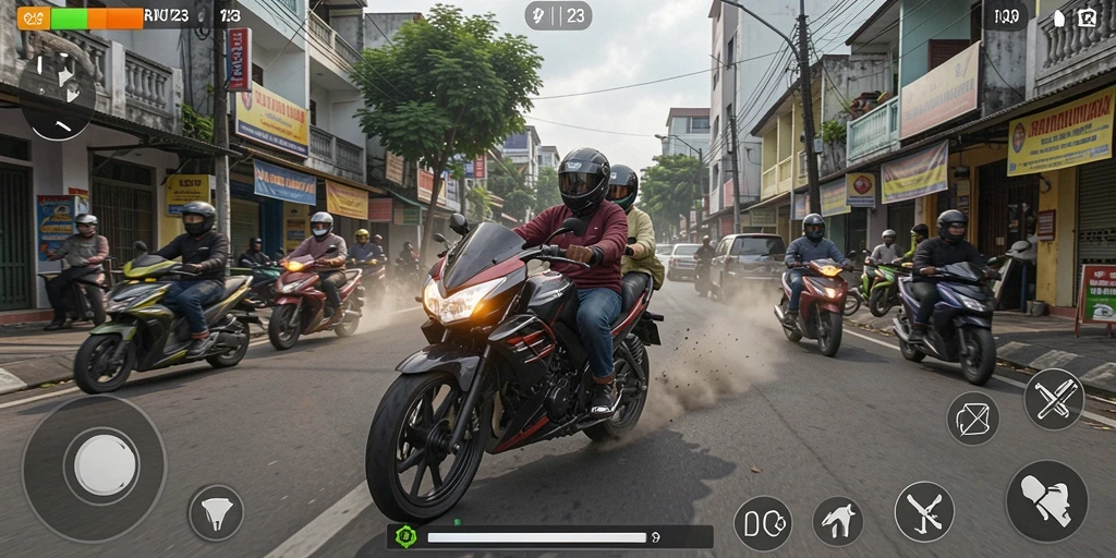 Gameplay seru balapan motor di RATU123.