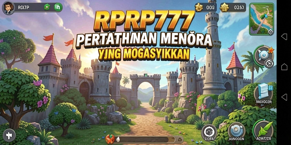 Tangkapan layar gameplay RPRP777 menampilkan aksi seru dalam Tower Defense.