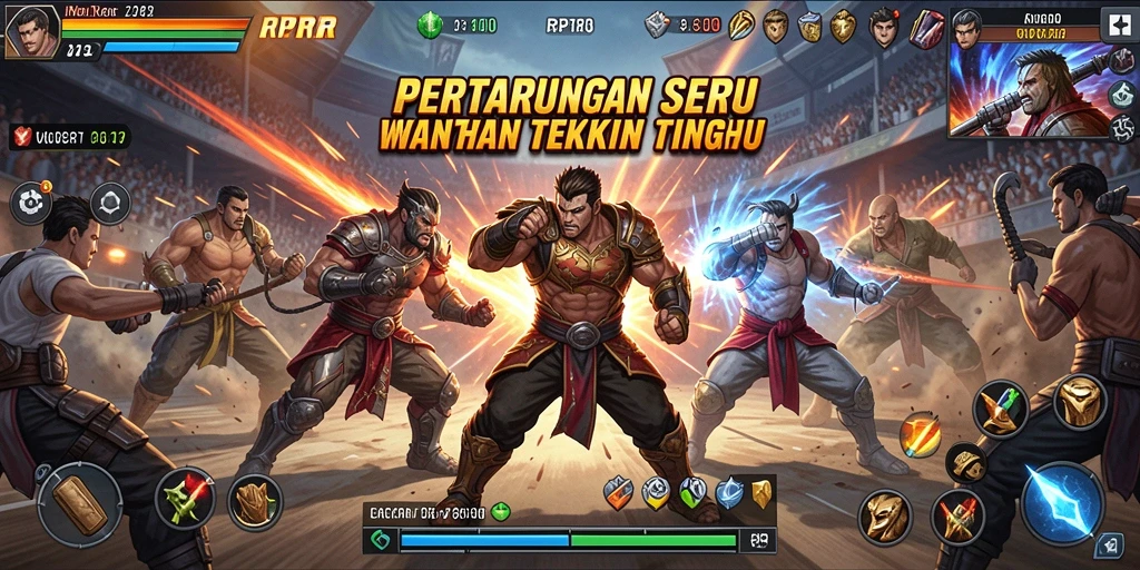 Tampilkan aksi seru dalam pertarungan RPRR dengan grafis memukau.
