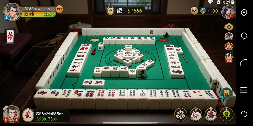 Tangkapan layar gameplay Mahjong SP666 yang menarik dan seru.