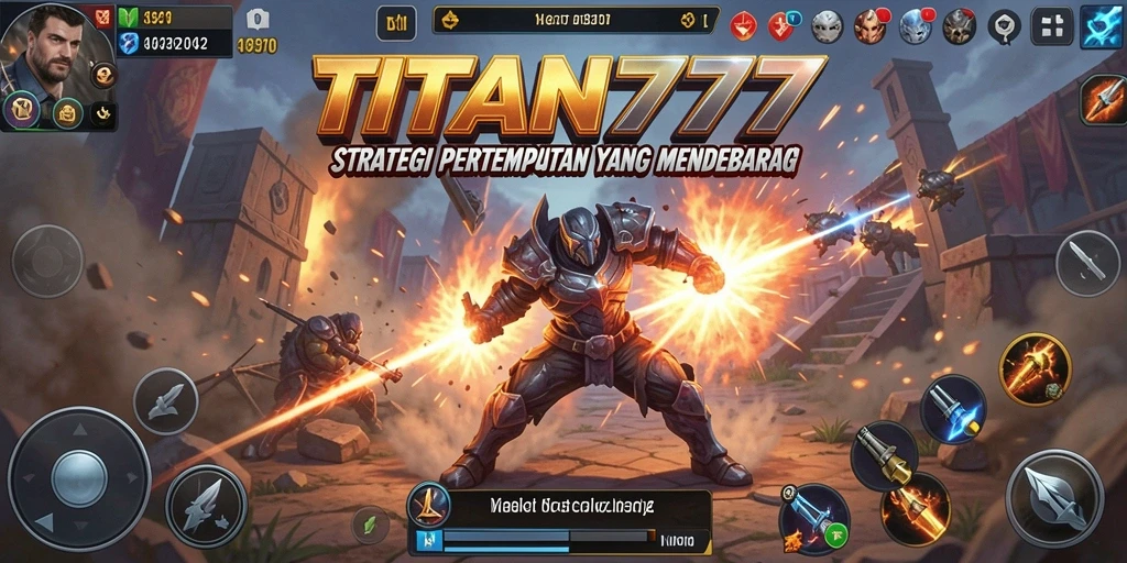 Tangkapan layar gameplay yang menunjukkan aksi strategis di TITAN777.