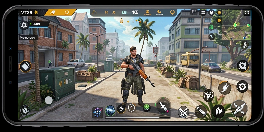 Tangkapan layar gameplay VT38 menampilkan simulasi yang imersif dan mendetail.