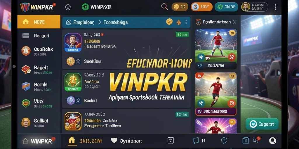 Tampilan gameplay taruhan olahraga yang menarik di WINPKR.